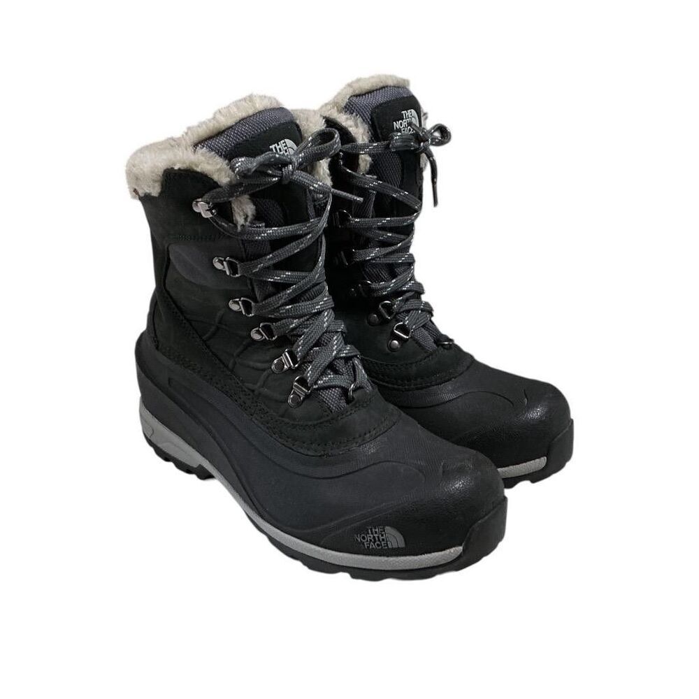 The North Face Boots Women 9.5 Black Chilkat 400 Cold Weather Hiker Waterproof